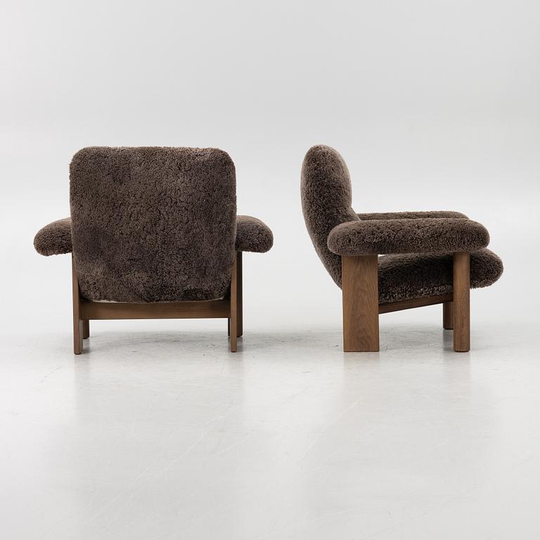 Anderssen & Voll, fåtöljer, ett par, "Brasilia", Audo Copenhagen, Danmark.