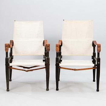 A pair of 1930s open armchairs, design Wilhelm Kienzle.