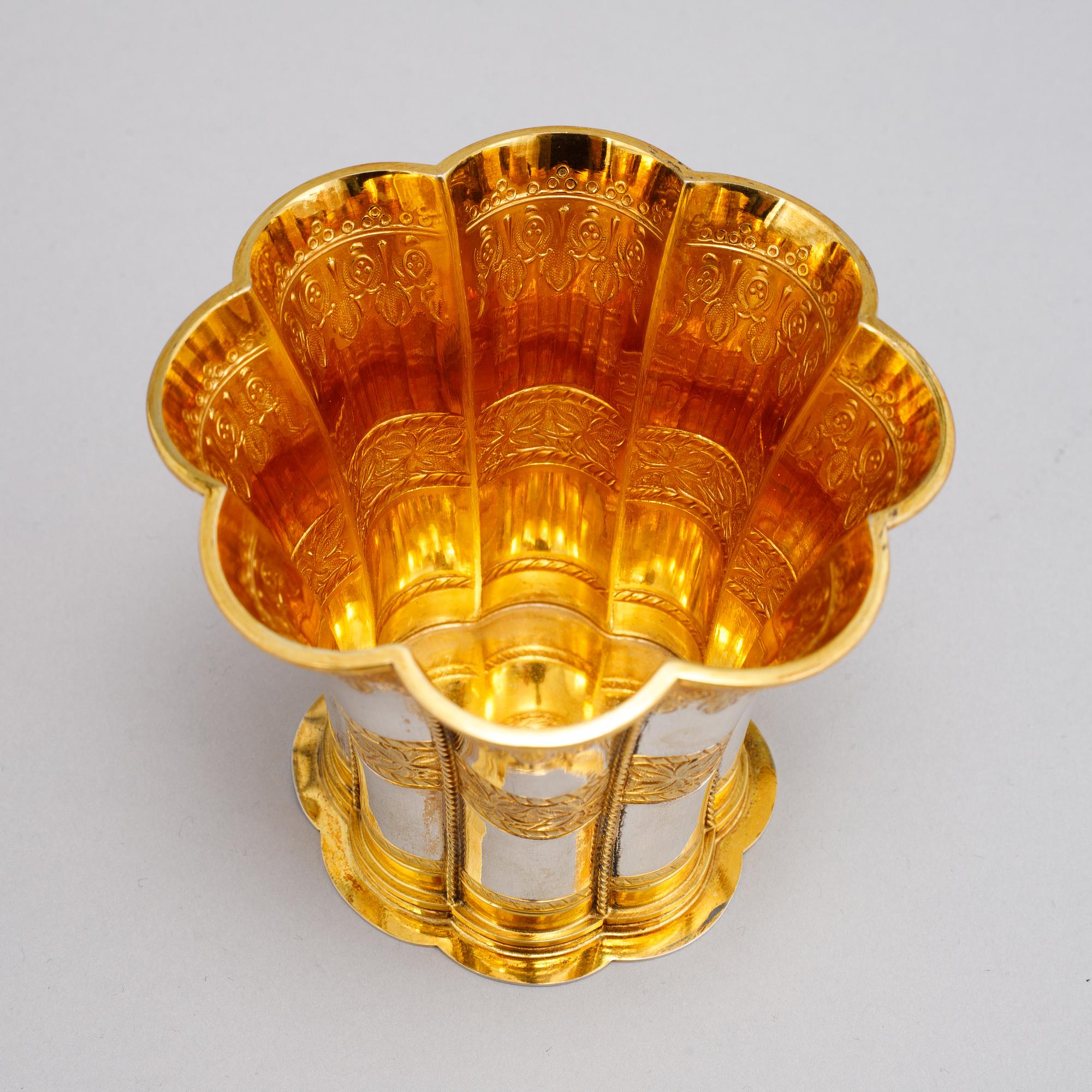 A 'Magrethebæger" silver beaker by Edvard Andersen, Denmark.