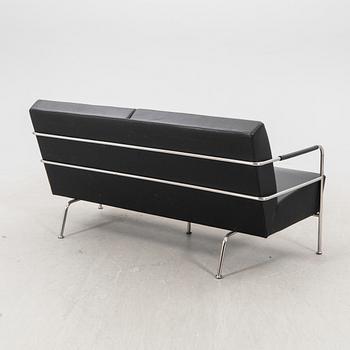 A leather upholstered 'Cinema' sofa by Gunilla Allard for Lammhults.