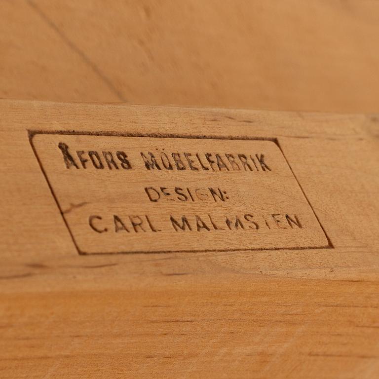 Carl Malmsten, dining table, "Calmare key", Åfors furniture factory.