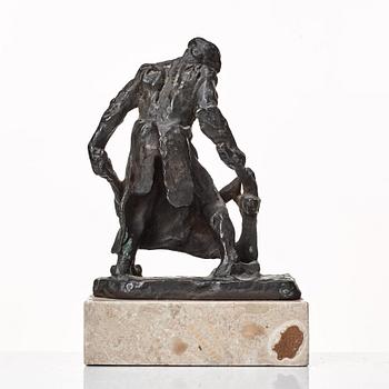 Christian Eriksson, skulptur. Sign. Gjutarstämpel. Brons, höjd 21,5 cm.