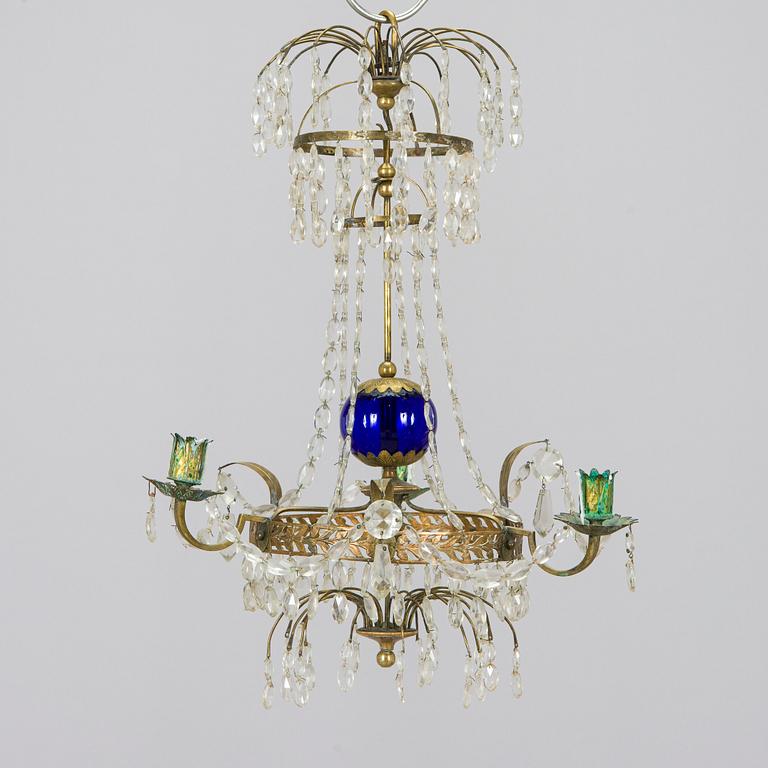 An early 19th-century chandelier.