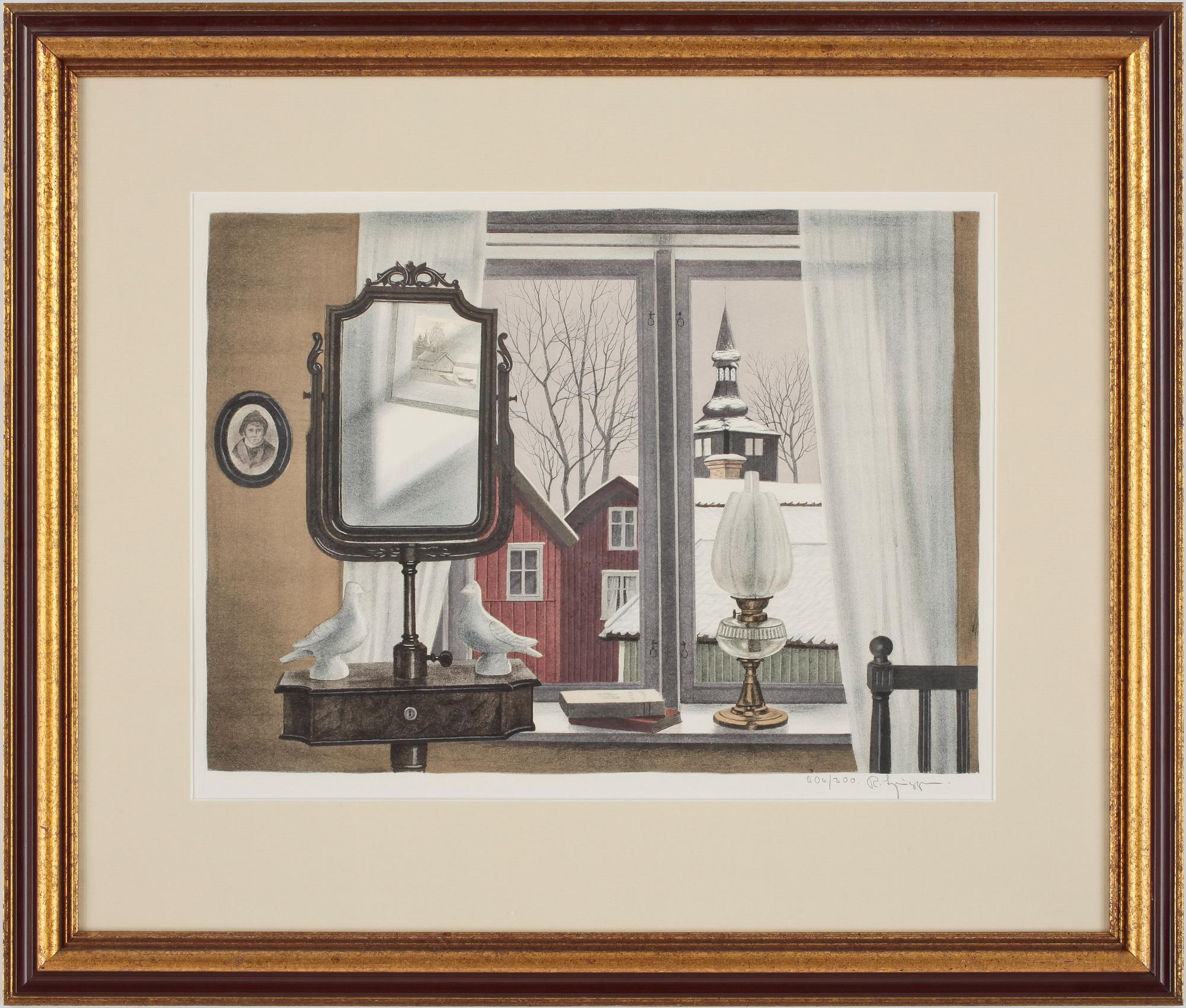 REINHOLD LJUNGGREN, litografi, sign o numr 206/300.