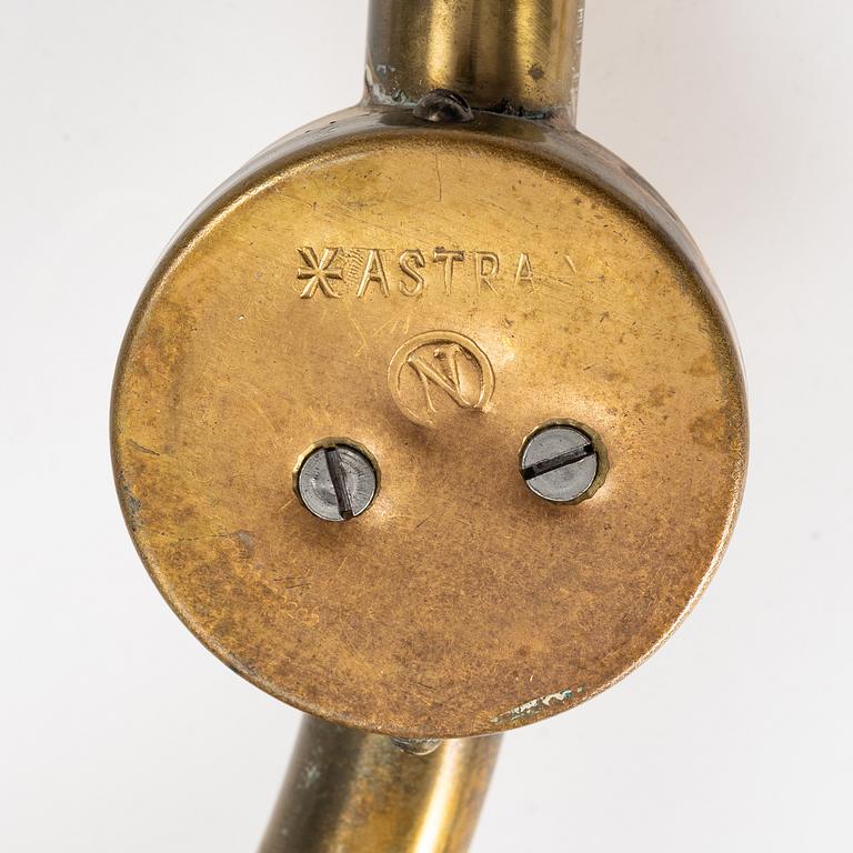 Vägglampor, ett par, Astra, Norge, 1900-talets mitt.