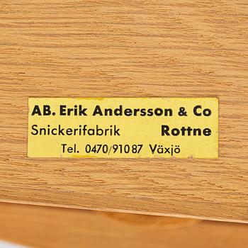 Sängbord, ett par, AB Erik Andersson & Co snickerifabrik, Växsjö, 1950/60-tal.