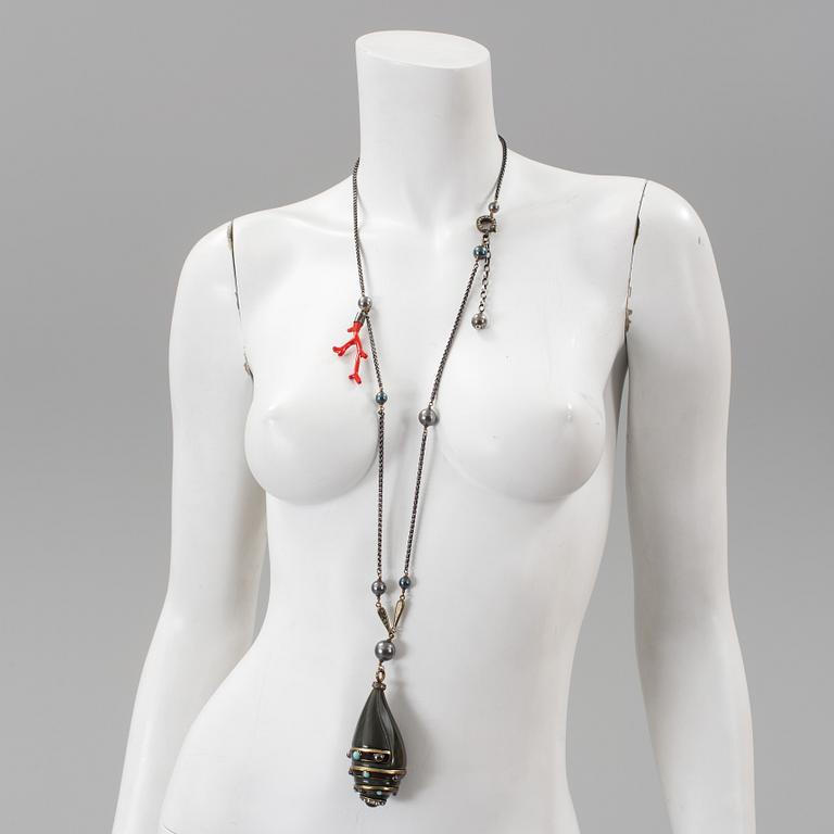 A necklace by LANVIN.