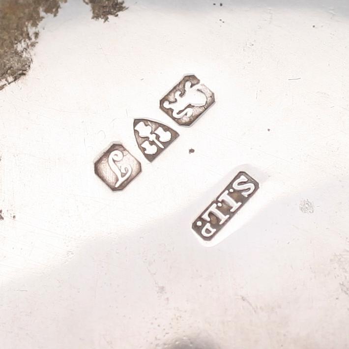 SALTKAR, 1 par, silver, Chester 1919. Vikt ca 100 gram.