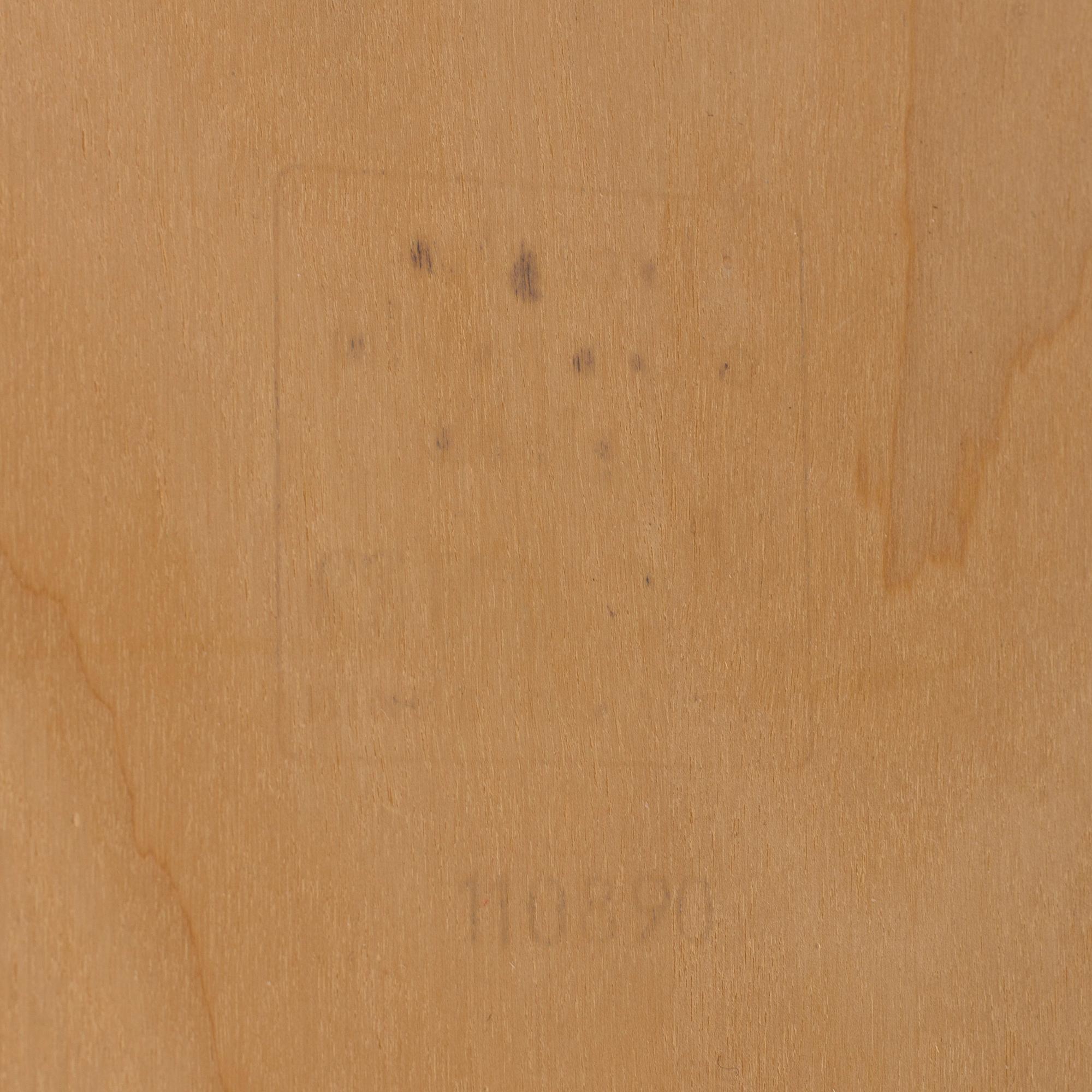 ALVAR AALTO, a model 82A birch table from Artek, Finland, dated 110890.