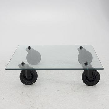 Gae Aulenti, coffee table, "Tavolo con Ruote", Fontana Arte, Italy, late 20th/early 21st century.