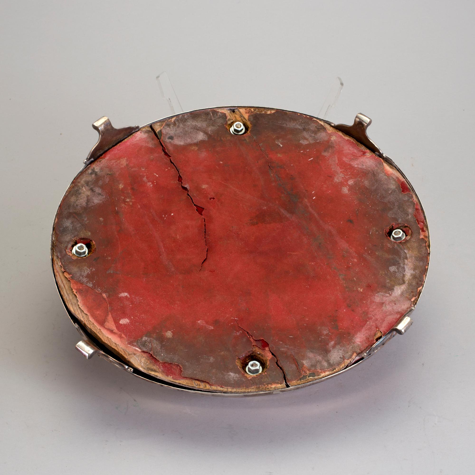 BORDSPLATEAU, nysilver, Danmark, 1800/1900-tal.