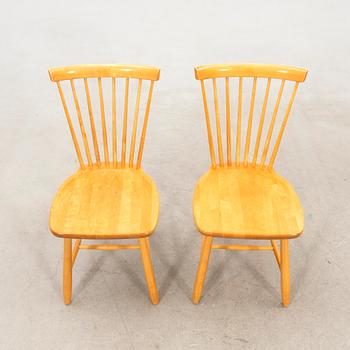Carl Malmsten, four "Lilla Åland" chairs by Stolab, 21st century.