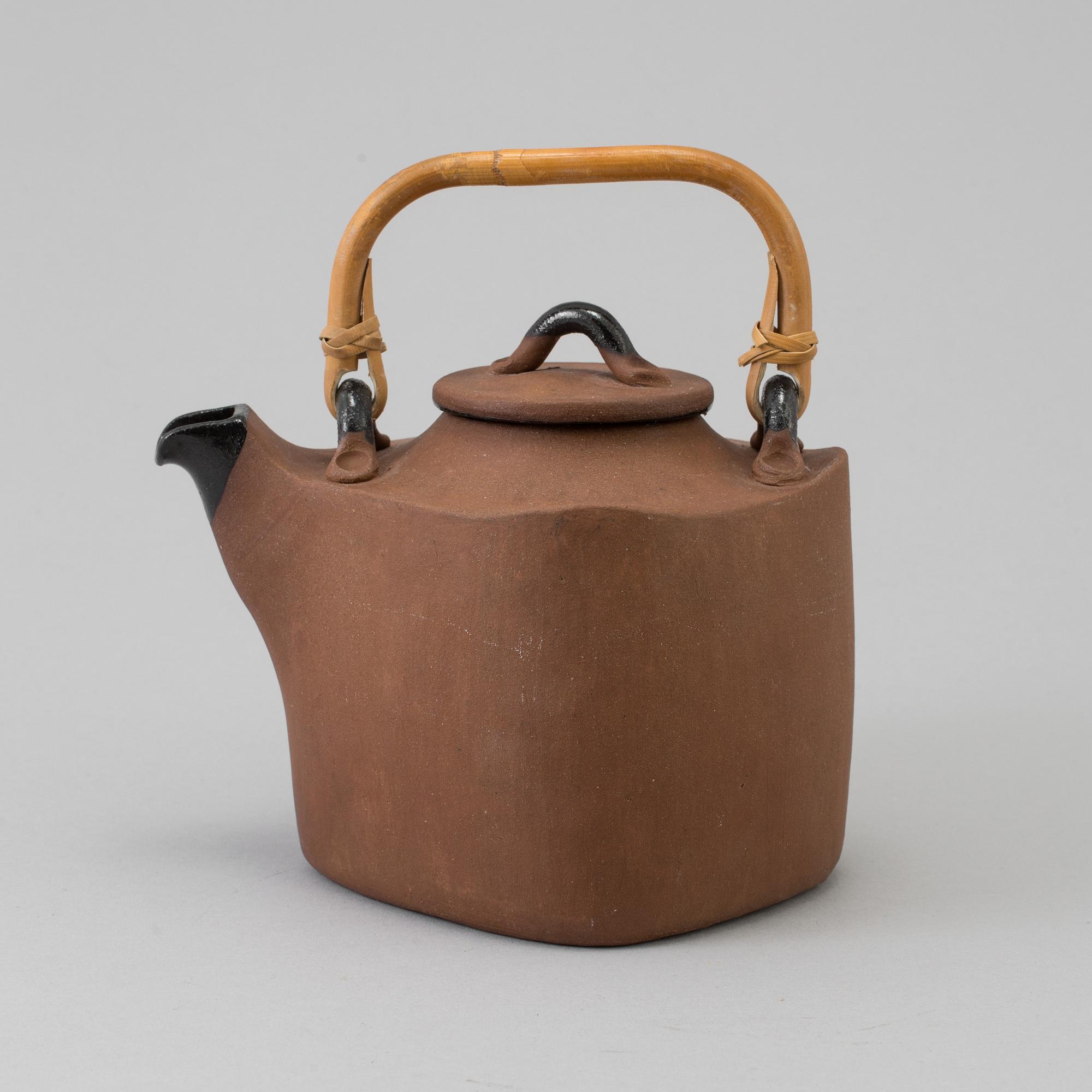 CHRISTIAN POULSEN, an earthenware teapot, Denmark.
