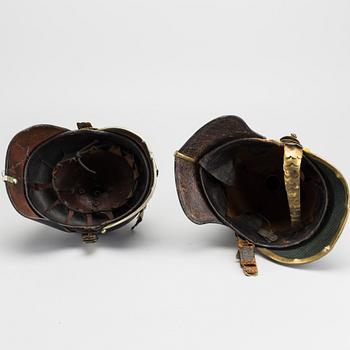 POLISKASK, 2 st, omkring 1900,