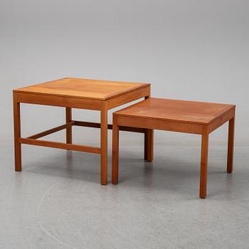 Børge Mogensen, a nest of teak tables medel 5377 from Fredericia Stolefabrik, Denmark, 1960's.