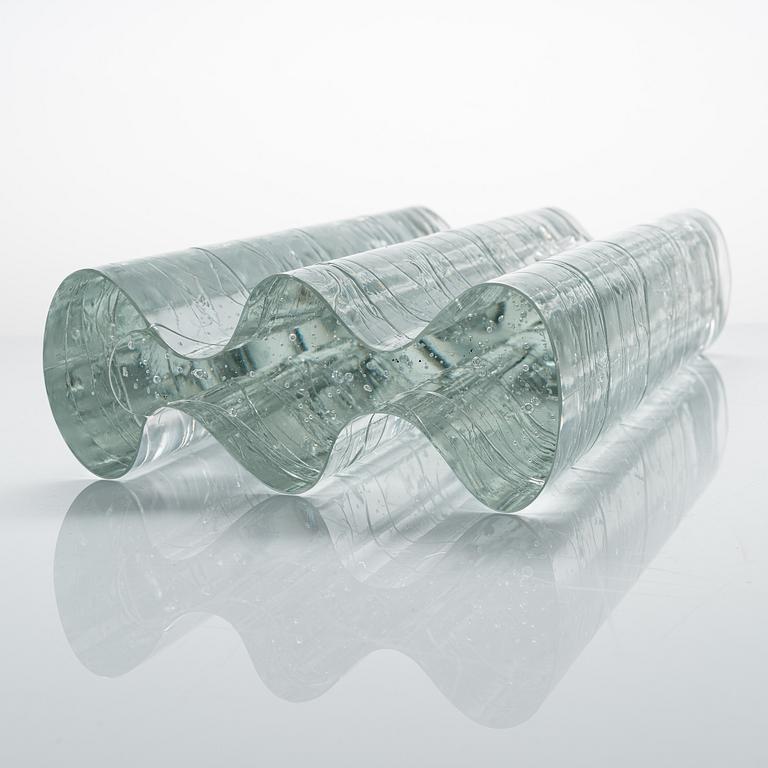Timo Sarpaneva, glasskupltur, "Arkipelago"-serien, signerad Timo Sarpaneva.