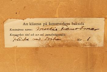 Mollie Faustman, gouache, signed.