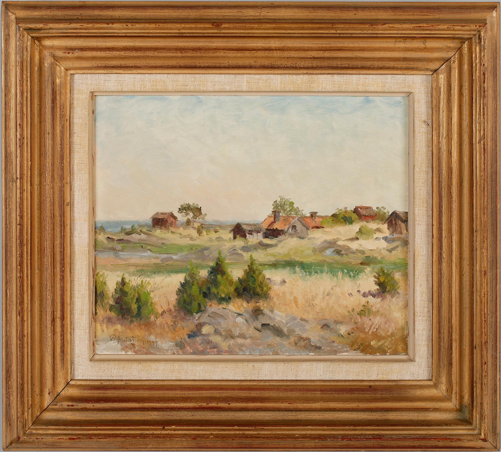 ROLF MELLSTRÖM, olja på pannå, sign och dat 1949.