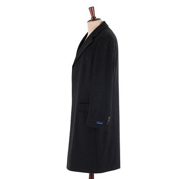 EDUARD DRESSLER, a grey wool mens coat. Size 96, corresponds to a wider size 48.