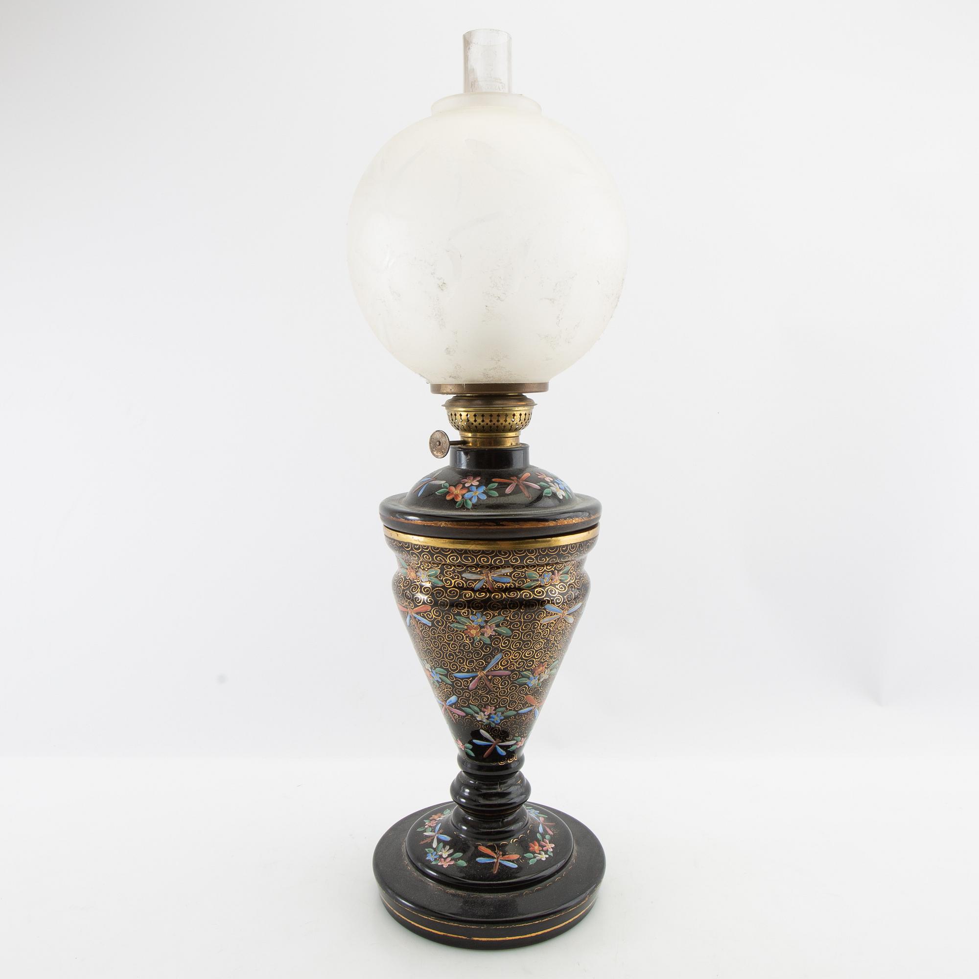 Table foot lamp around 1900.