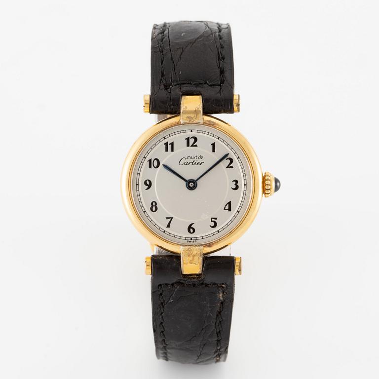 must de CARTIER, VLC, wristwatch, 24 mm.