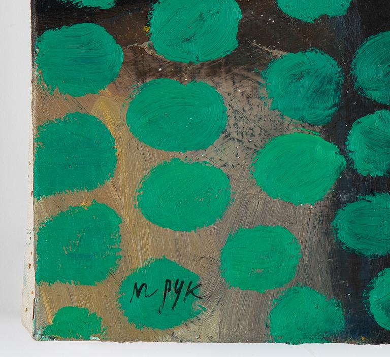 Madeleine Pyk, oil on canvas, signed.