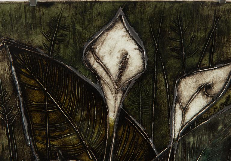 Rut Bryk, seinäreliefi, signeerattu BRYK.