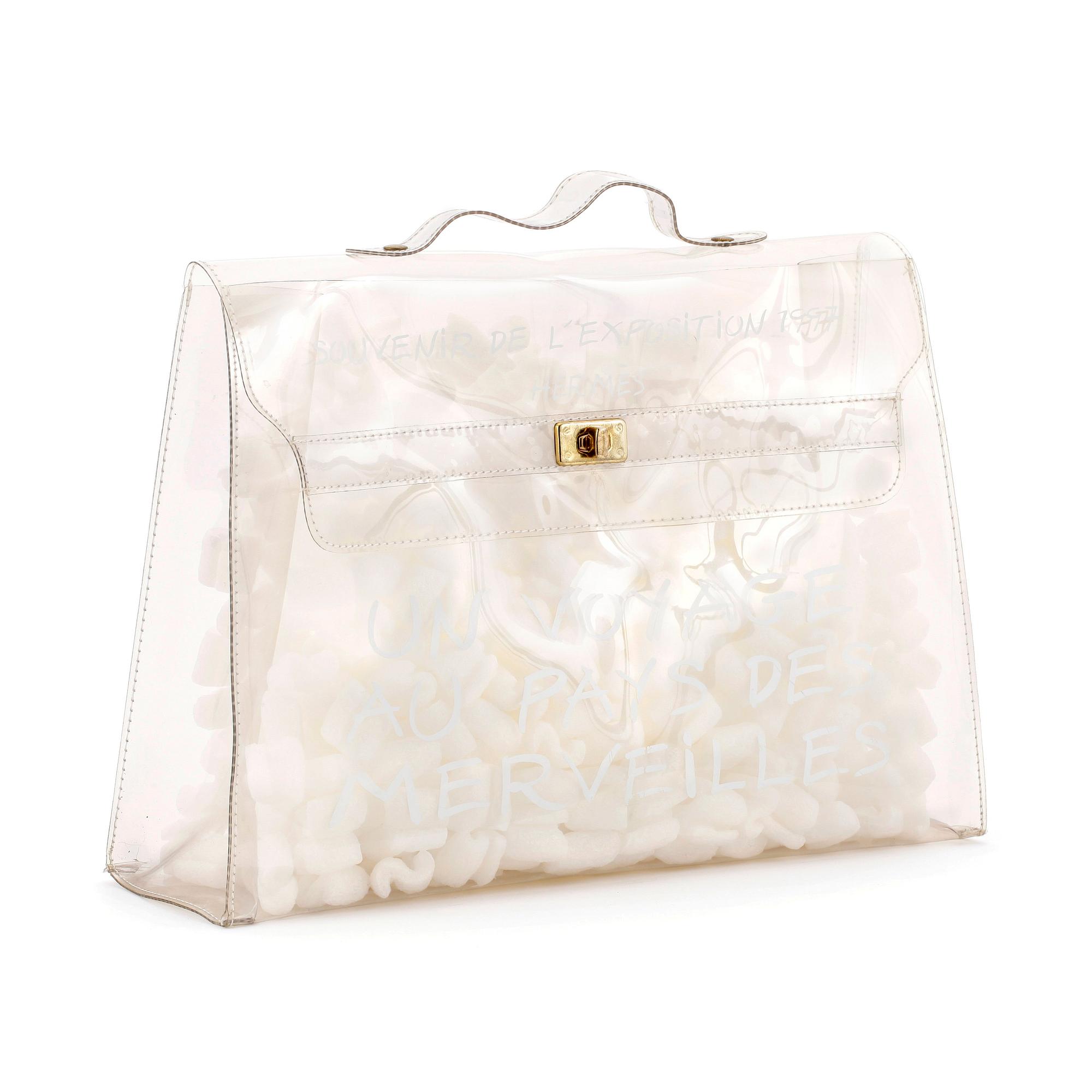 Hermes kelly plastic bag sale