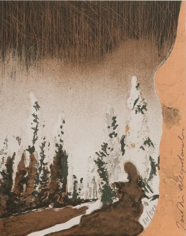 JOAKIM ALLGULANDER, färglitografi. Numrerad 211/240 och signerad.