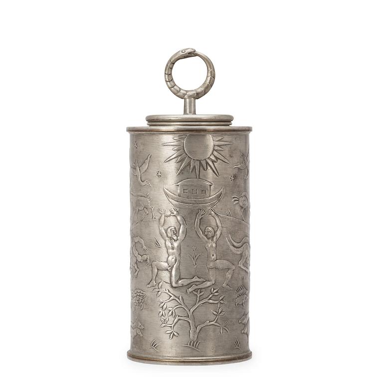 A Nils Fougstedt pewter box, Svenskt Tenn, Stockholm 1934.