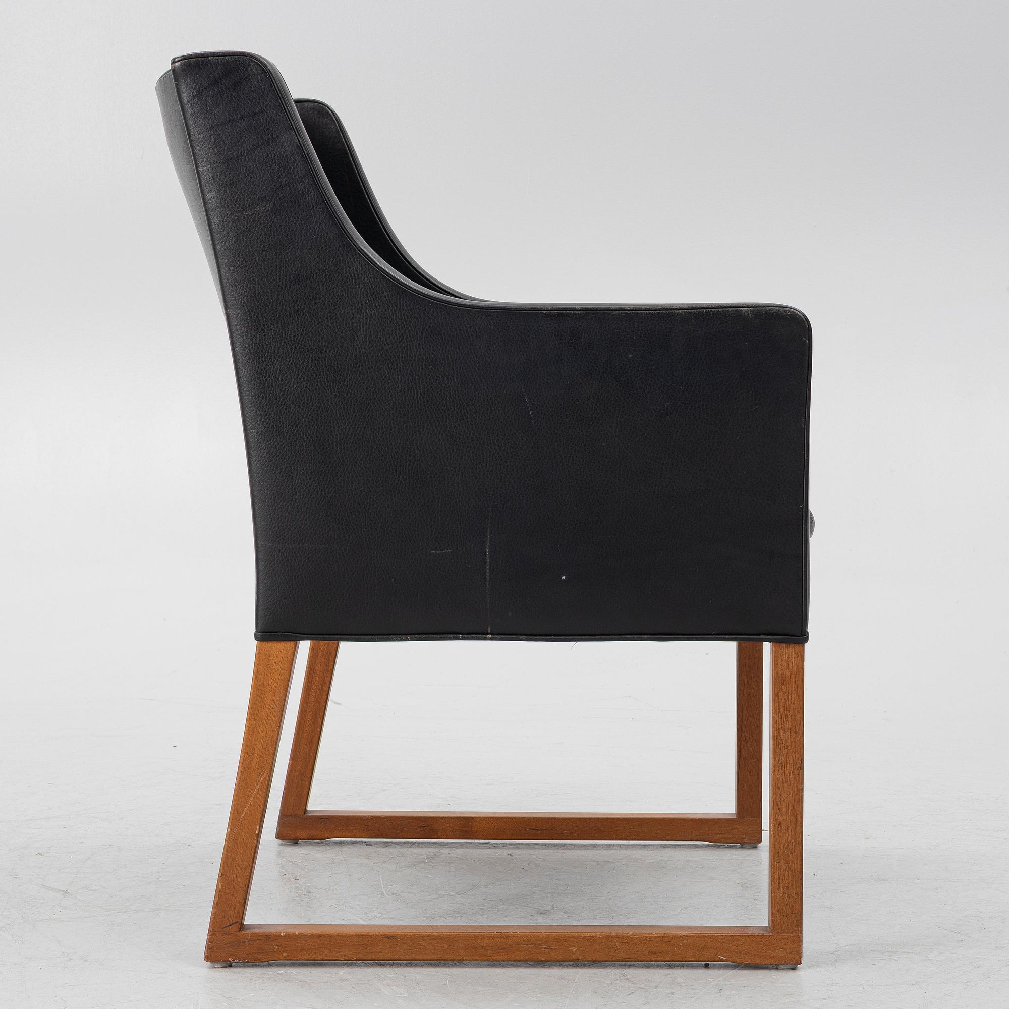 Børge Mogensen, a model 3246 armchair, Fredericia Stolefabrik, Denmark.