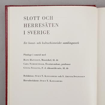 BÖCKER, 18 vol. Svenska Slott och Herresäten. Allhems Förlag Malmö.