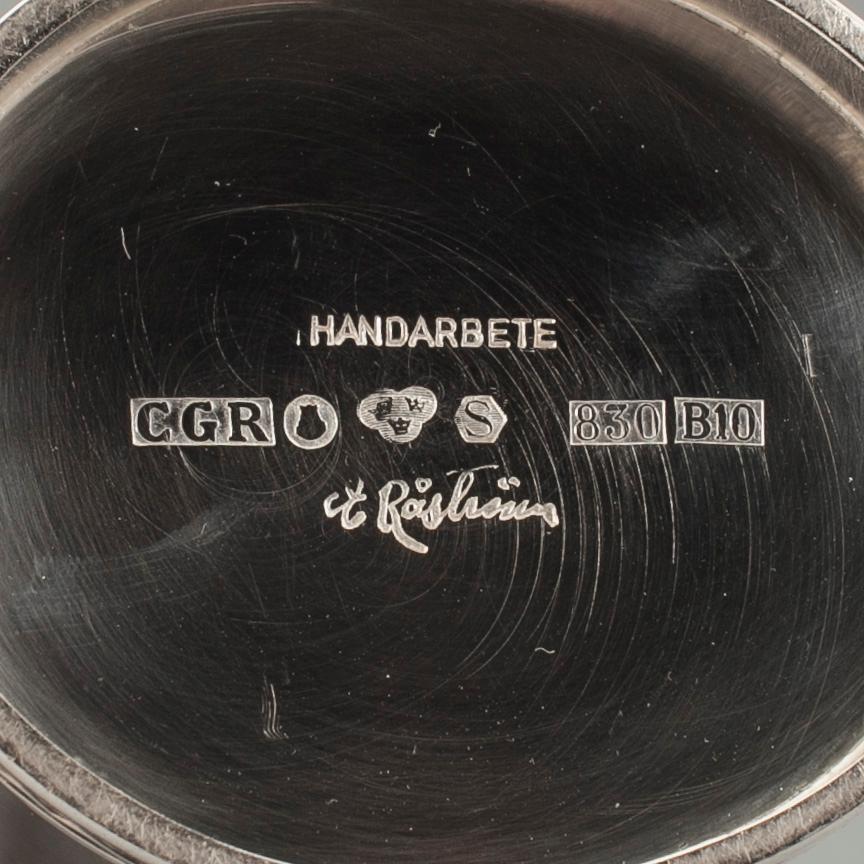 VAS, silver, CG. Råström, Stockholm 1976. Vikt ca 300 gram.