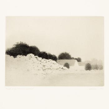 Gunnar Norrman, Drypoint etchings, 9, signed and numbered.