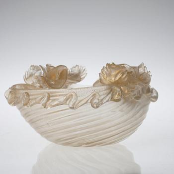 SKÅL, glas, Murano, Italien 1900-talets senare hälft.