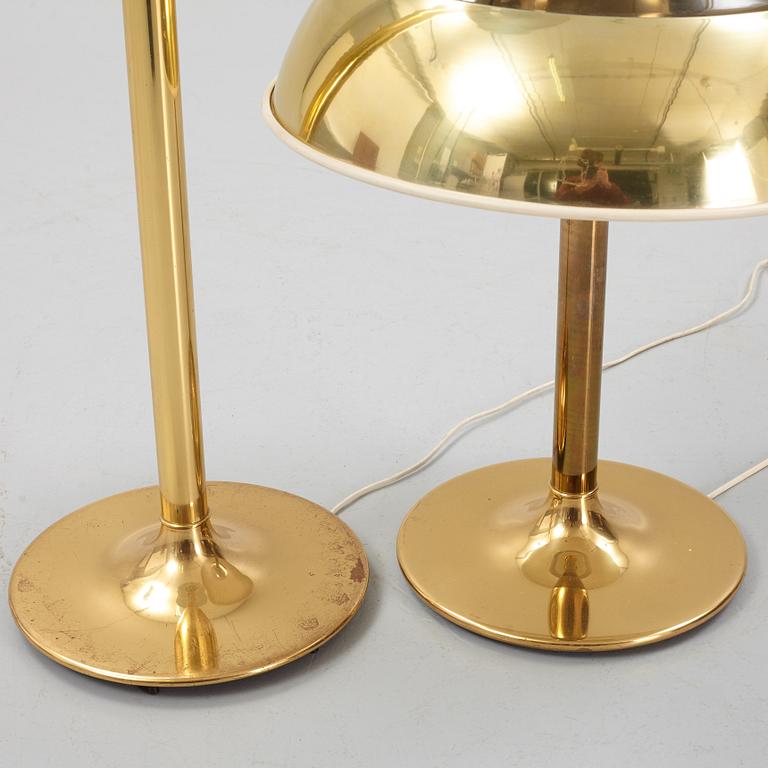 Table lamp and floor lamp, Fagerhults, second half of the 20th century.