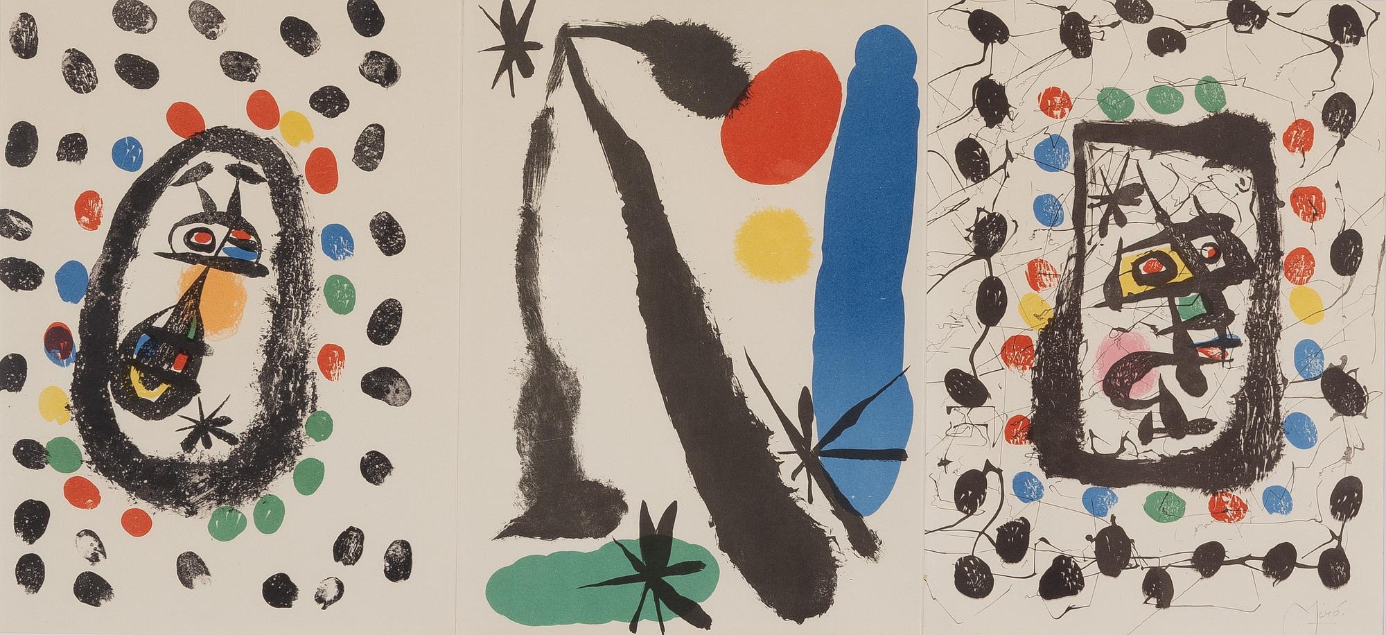 Joan Miró, "Papeles De Son Armandans" from: Joan Miró Drawings and Lithographs.