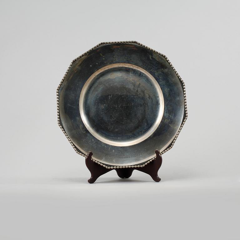 FAT, silver,Wallin & Thorsen, Borås, 1938, vikt 480 gram.