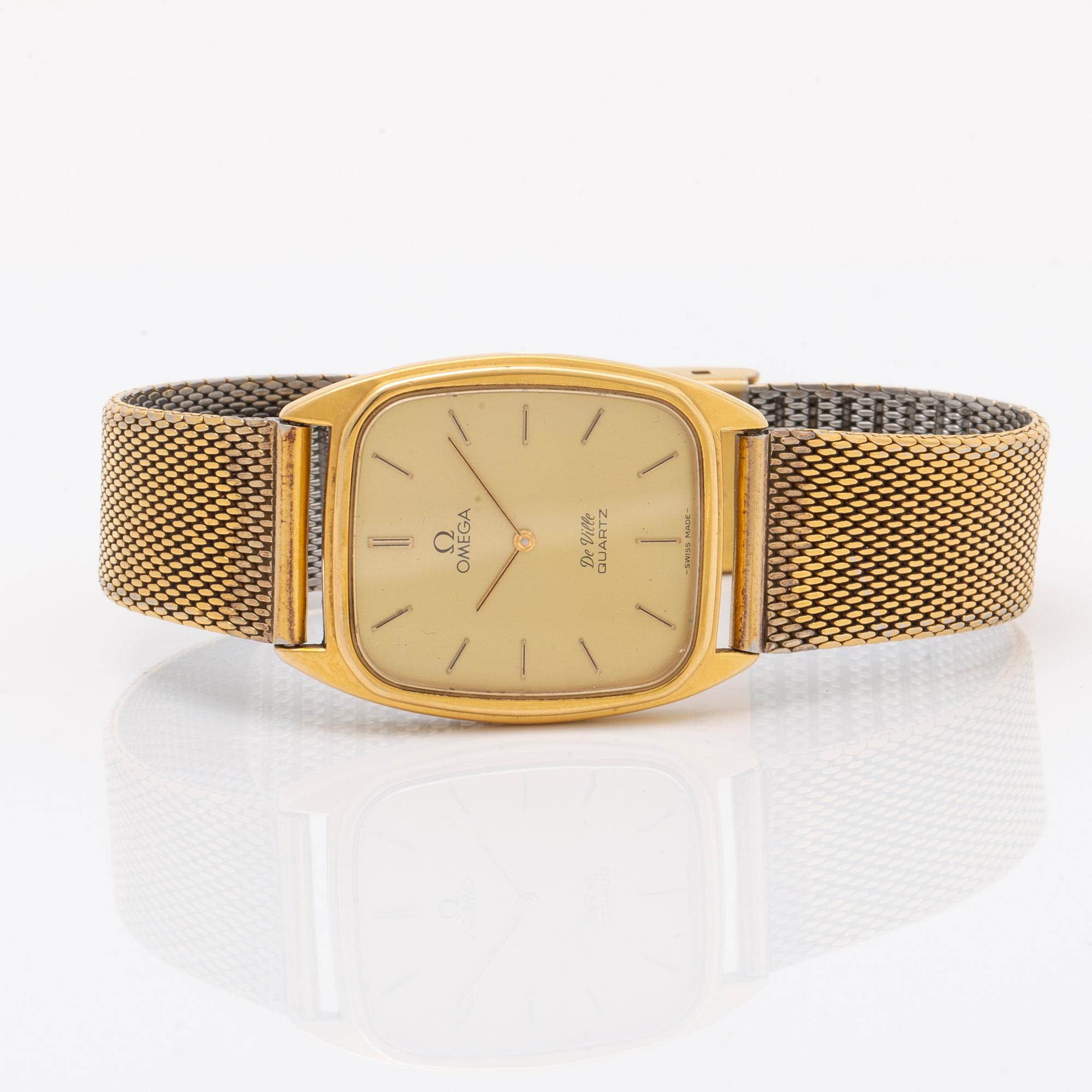 OMEGA, De Ville, wristwatch, 28,5 x 30,5 (37,5) mm.