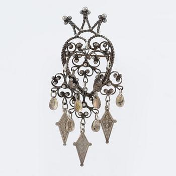 A brooch, silver, possibly Norway.