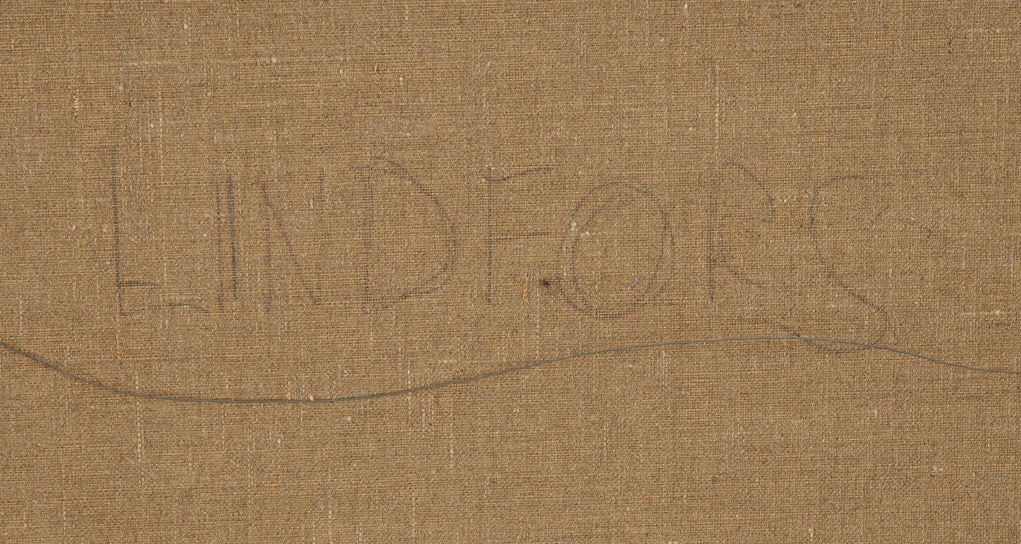 Kent Lindfors, oil on canvas, signed and dated 1973-74.