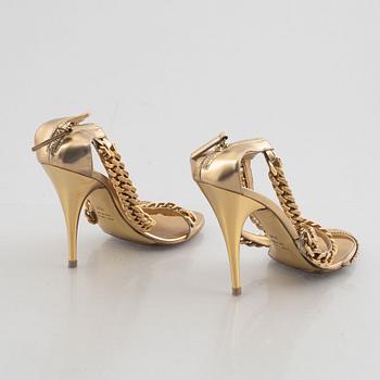 Guiseppe Zanotti for Balmain, a pair of sandals, size 39 1/2.