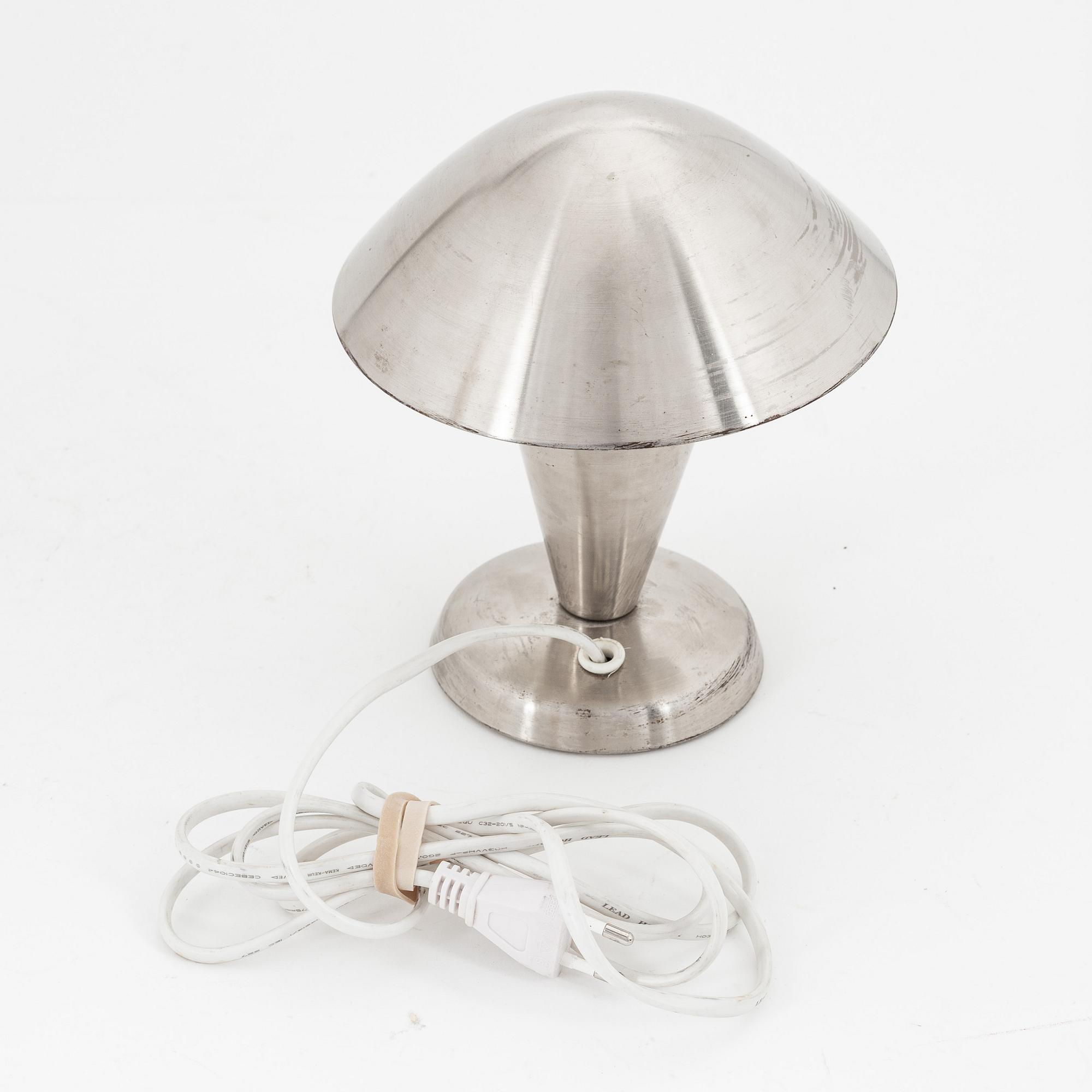 Josef Hurka, bordslampa, Napako, Tjeckoslovakien, 1930-tal.