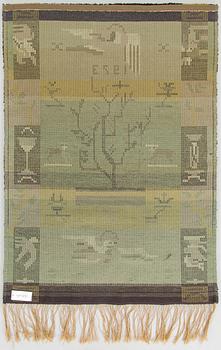 Margareta Ahlstedt-Willandt, rya, modell för Neovius. 153 x 110 cm.