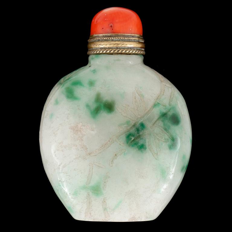 SNUSFLASKA, sannolikt Jade, 1800/1900-tal.