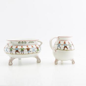 Porcelain bowl and jug Villeroy & Boch Germany first half of the 20th century stoneware.