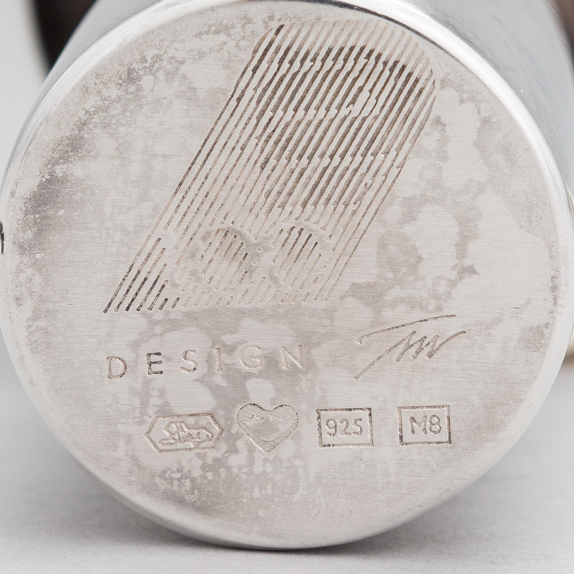 TAPIO WIRKKALA, VAS, sterling silver, "Tillväxt", stämplad TW, Kultakeskus, Tavastehus 1989.