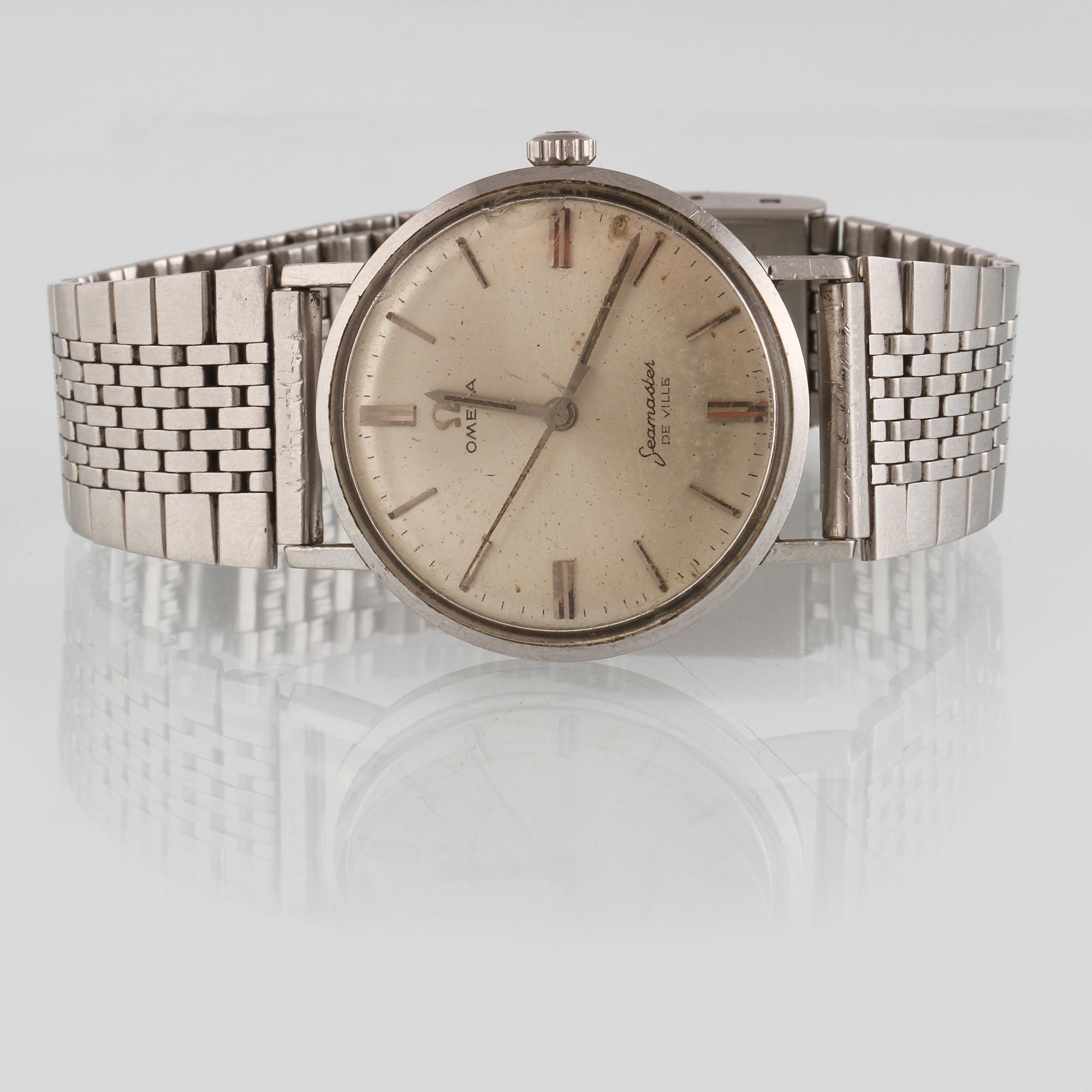ARMBANDSUR, Omega Seamaster De Ville, stål, ca 1950/60-talet.