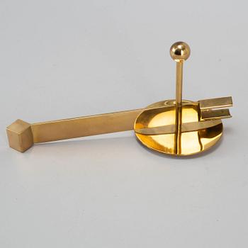 PIERRE FORSSELL, a brass wall candle holder. Skultuna, own workshop, 1972.