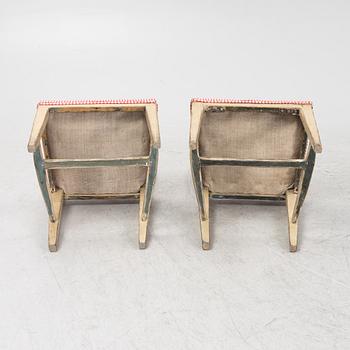 A pair chairs, 19th Century.